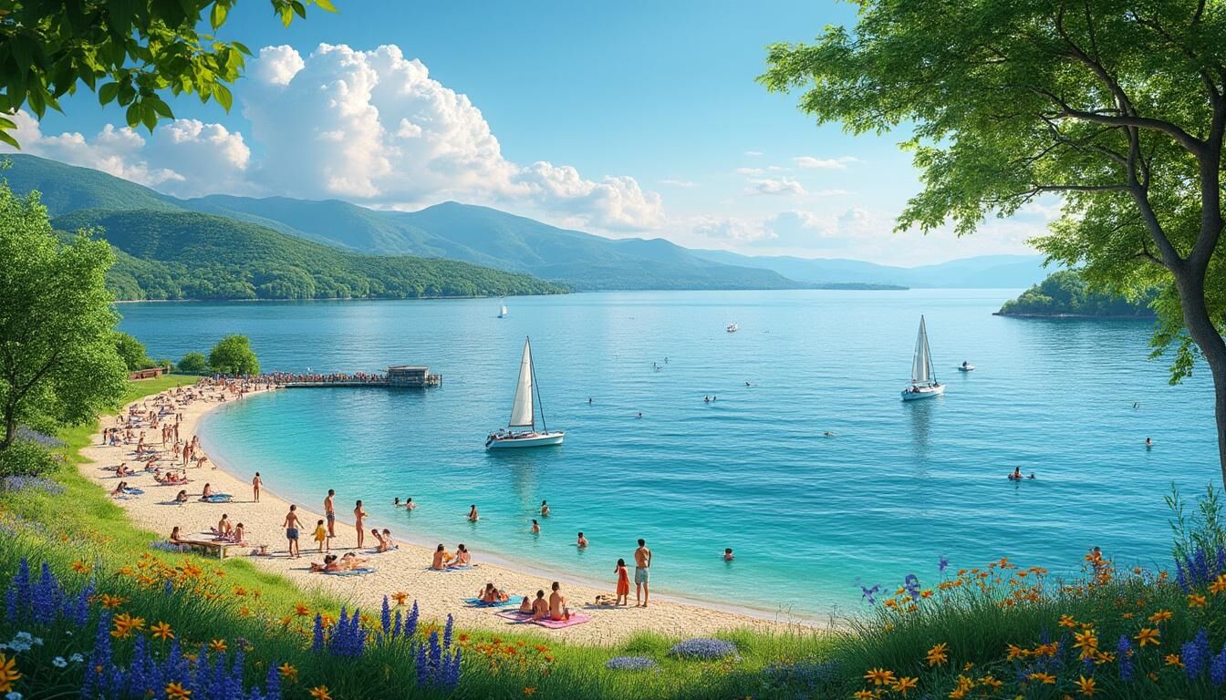 Découvrez le lac Balaton, le plus grand lac d'Europe centrale, véritable joyau hongrois idéal pour les amoureux de la nature et de la détente. Profitez de ses plages, de ses paysages pittoresques et de son atmosphère paisible pour des vacances inoubliables.