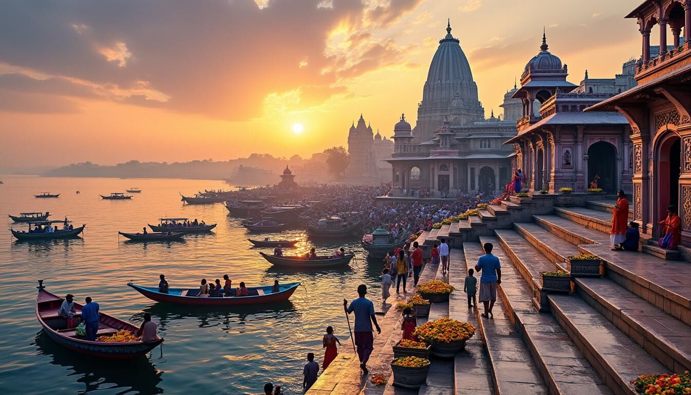 Découvrez Varanasi, la ville sainte de l'Uttar Pradesh, grâce à notre guide complet : lieux incontournables, conseils pratiques et astuces pour vivre une expérience authentique en Inde.