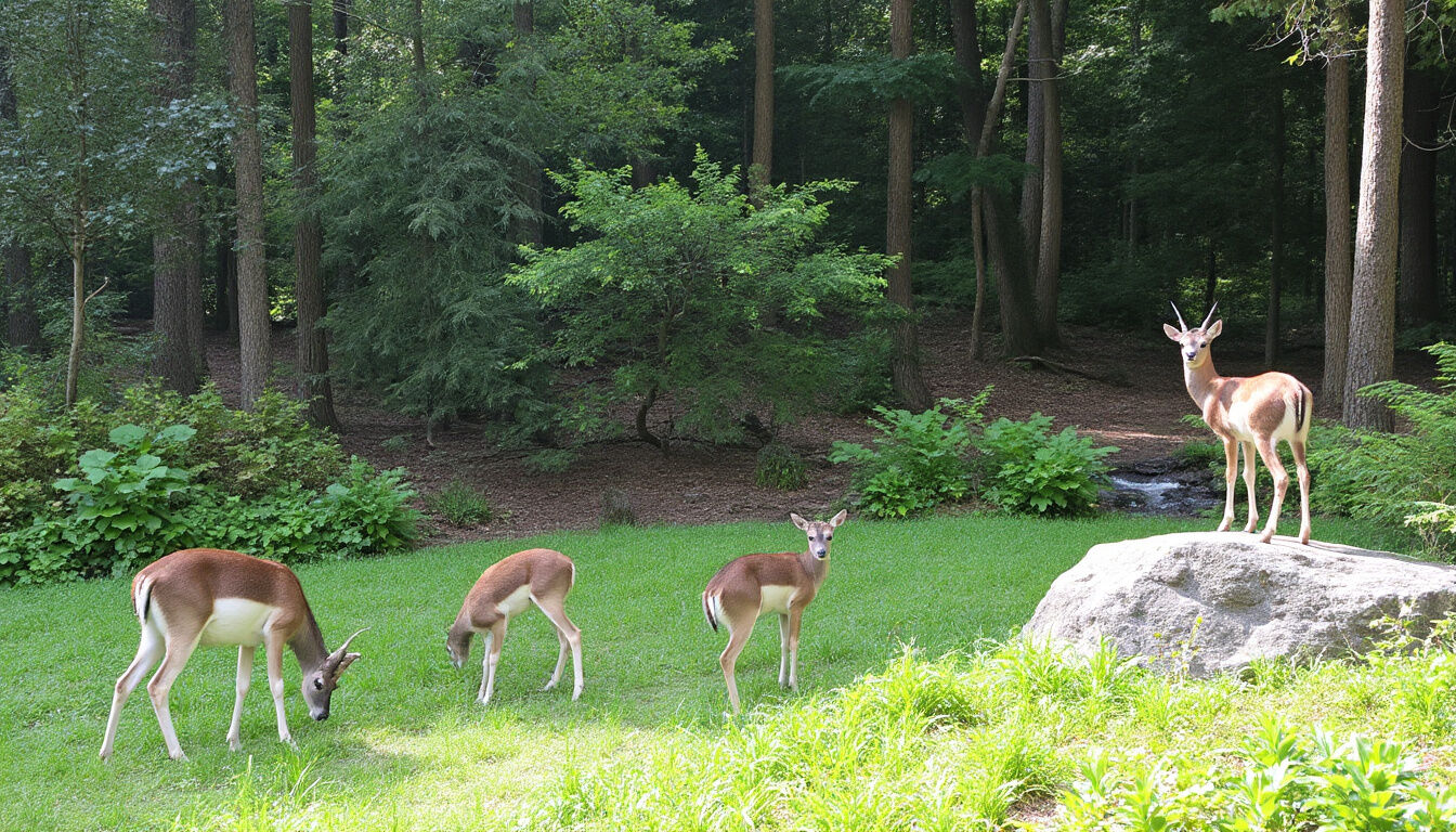 Partez à la découverte du Parc animalier de la Grande Jeanne à Annecy : un lieu unique pour observer cerfs, daims et animaux sauvages en famille, au cœur d’un environnement naturel préservé. Idéal pour une sortie nature éducative et ressourçante.