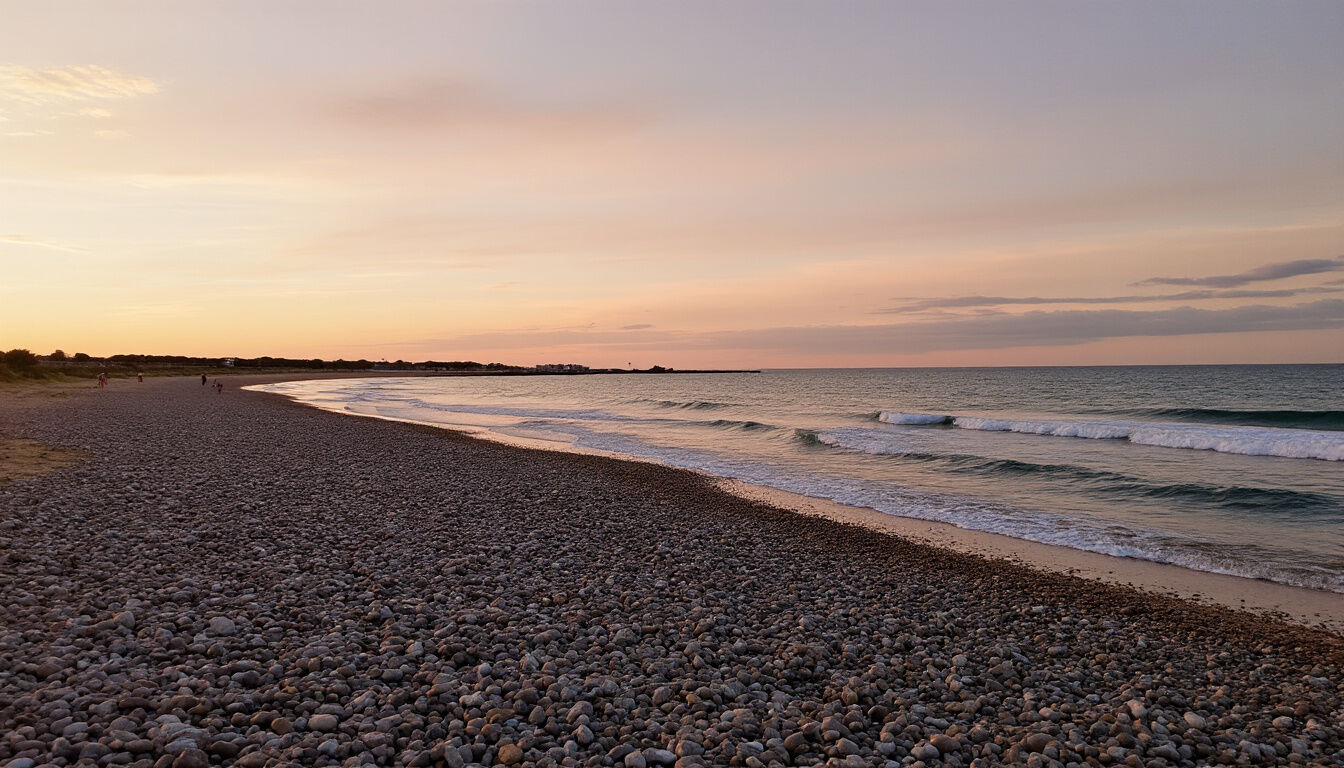 Découvrez la Plage du Roux, l'une des meilleures plages près de La Rochelle. Profitez d'un cadre naturel paisible, idéal pour se détendre, se baigner et admirer les paysages du littoral atlantique.