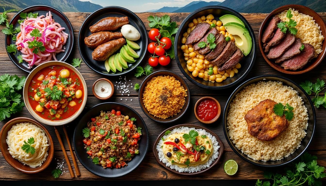 Découvrez les 12 spécialités péruviennes incontournables à savourer absolument lors de votre voyage : des plats typiques, des saveurs uniques et toute la richesse de la cuisine traditionnelle du Pérou.