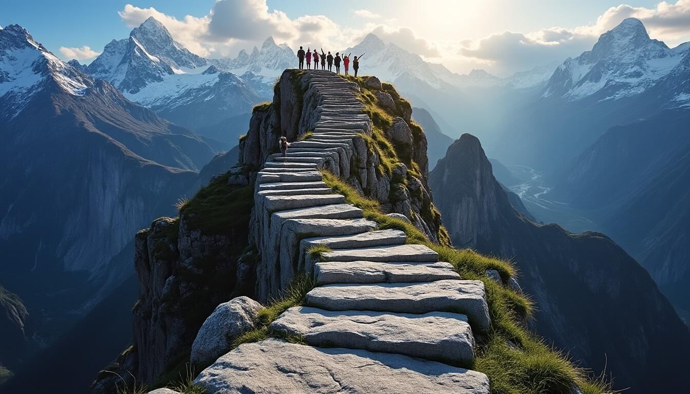 Découvrez l'escalier suspendu spectaculaire en Chine qui attire et fascine chaque année des milliers de visiteurs en quête de sensations fortes et de panoramas à couper le souffle.