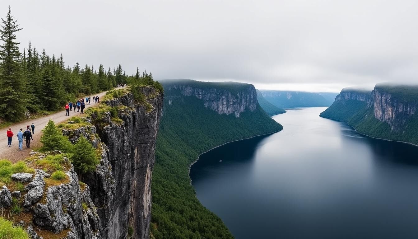 Explorez le Sentier le Fjord et découvrez les panoramas spectaculaires du Saguenay. Randonnées inoubliables, points de vue à couper le souffle et immersion en pleine nature vous attendent.