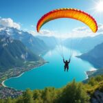 Découvrez le frisson du saut en parachute à Annecy et admirez des vues spectaculaires sur les Alpes et le lac. Volez en toute sécurité pour une expérience inoubliable en pleine nature.