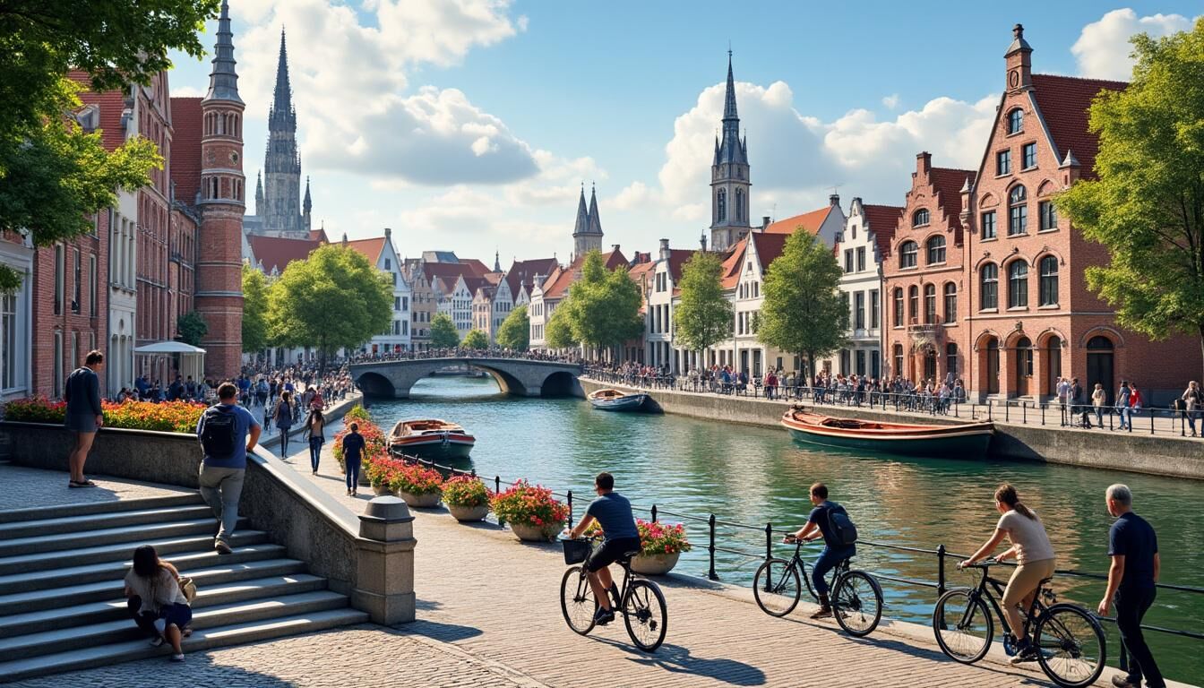 Découvrez Bruges en une journée grâce à notre itinéraire à pied au départ de la gare : sites incontournables, conseils pratiques et pauses gourmandes vous attendent pour explorer la Venise du Nord sans rien manquer.