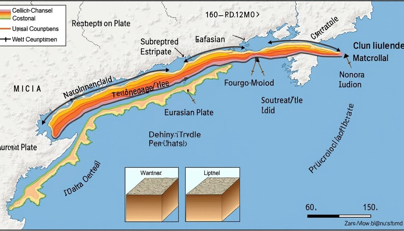 Découvrez la fosse de Nankai au Japon, une zone sismique majeure, et comprenez les risques importants liés aux séismes dans cette région.