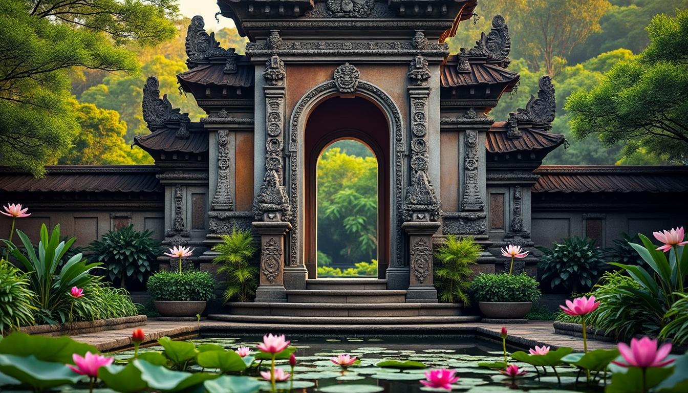 explorez pura taman kemuda saraswati, un joyau sacré niché au cœur d'ubud, et plongez dans la beauté spirituelle et culturelle de ce temple emblématique de bali.