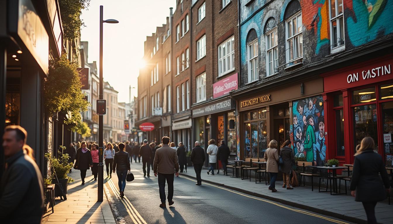 explorez shoreditch, le quartier le plus branché de londres, réputé pour son ambiance artistique, ses bars tendance et ses boutiques uniques.