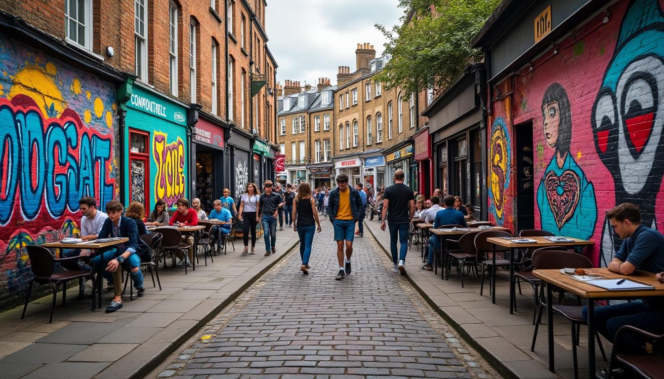 explorez shoreditch, le quartier le plus branché de londres, réputé pour son ambiance artistique, ses boutiques tendance et sa vie nocturne animée.