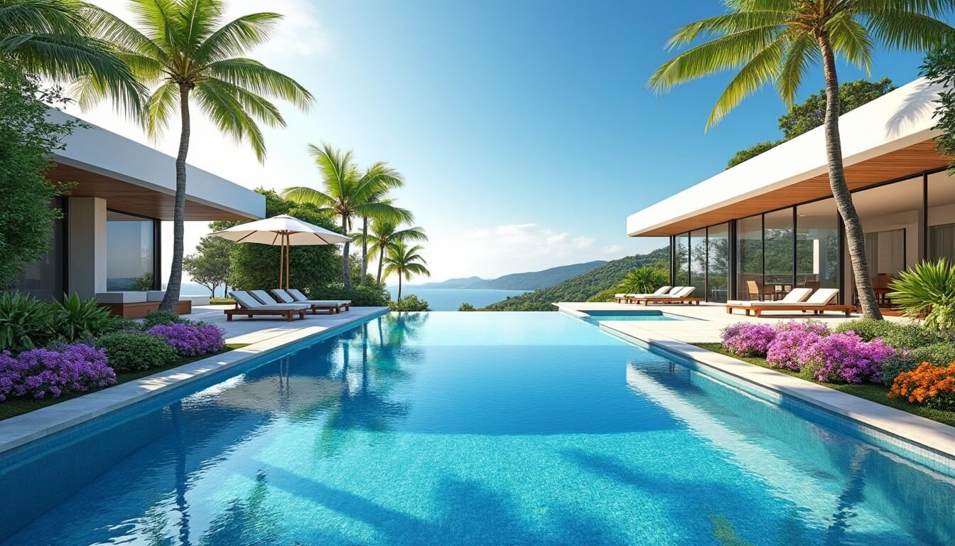 Découvrez notre sélection exclusive de villas avec piscine à louer pour des vacances inoubliables. Profitez du confort et de la tranquillité dans un cadre idyllique.