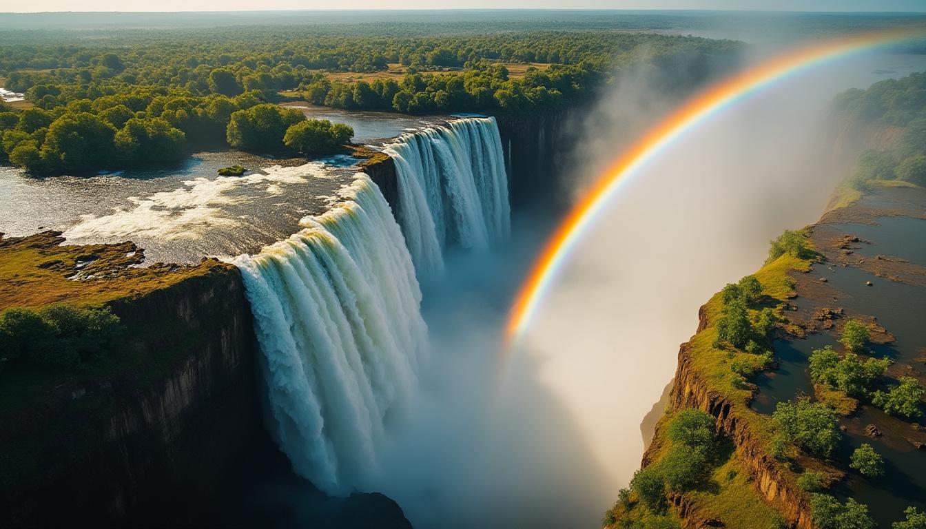 explorez les chutes victoria en afrique du sud, un spectacle naturel époustouflant offrant des panoramas grandioses et une expérience inoubliable au cœur de la nature sauvage.