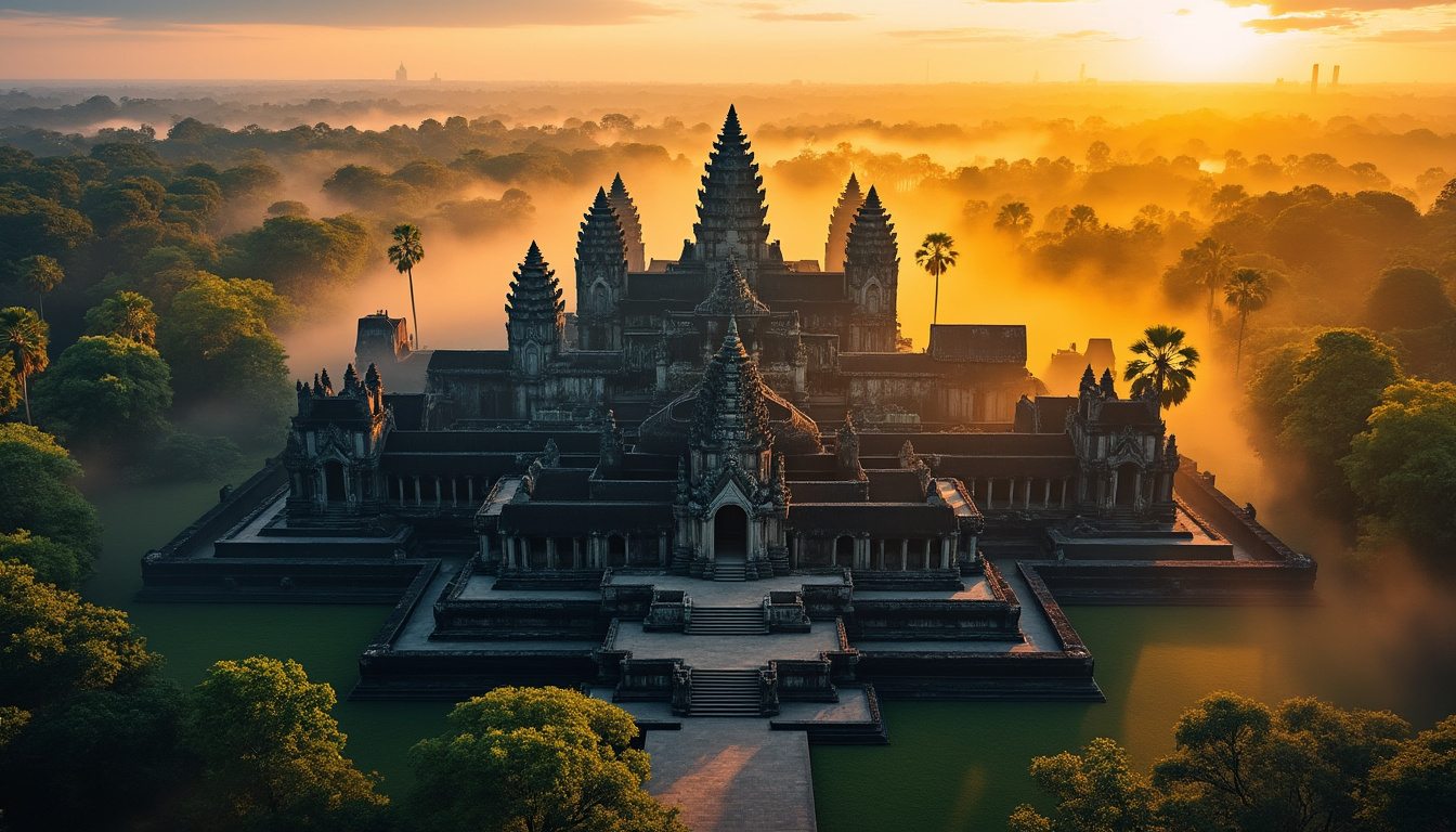 explorez angkor vat à travers son histoire fascinante, son architecture spectaculaire et les secrets qui entourent ce site emblématique du cambodge.