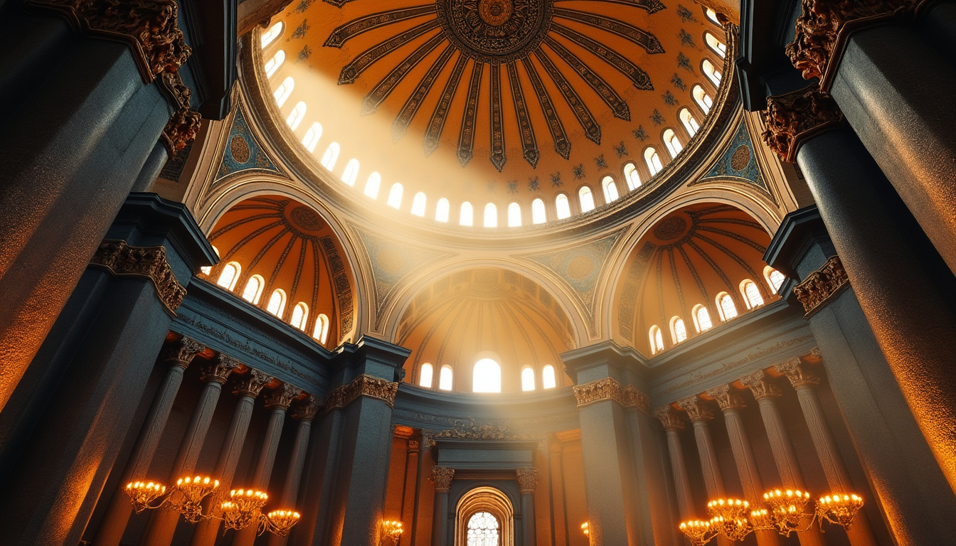 explorez l'histoire fascinante et l'architecture monumentale de sainte-sophie, un chef-d'œuvre emblématique alliant art, culture et spiritualité à istanbul.