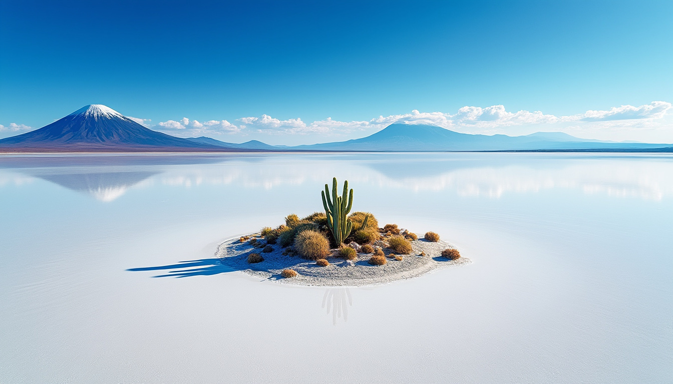découvrez le salar d'uyuni, le plus grand désert de sel au monde, un paysage unique et spectaculaire au cœur de la bolivie, idéal pour les aventuriers et les amoureux de la nature.