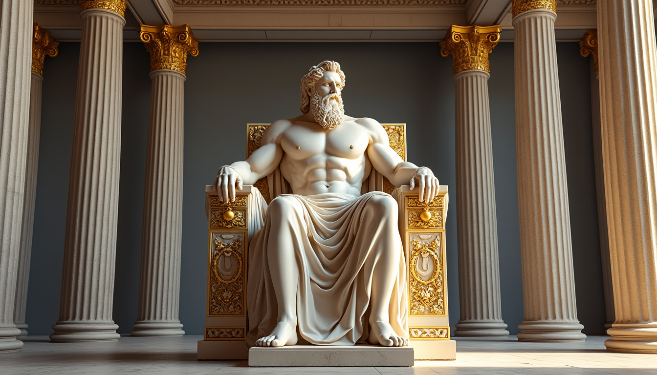 explorez l'histoire fascinante et la grandeur spectaculaire de la statue de zeus à olympie, une merveille antique emblématique de la civilisation grecque.