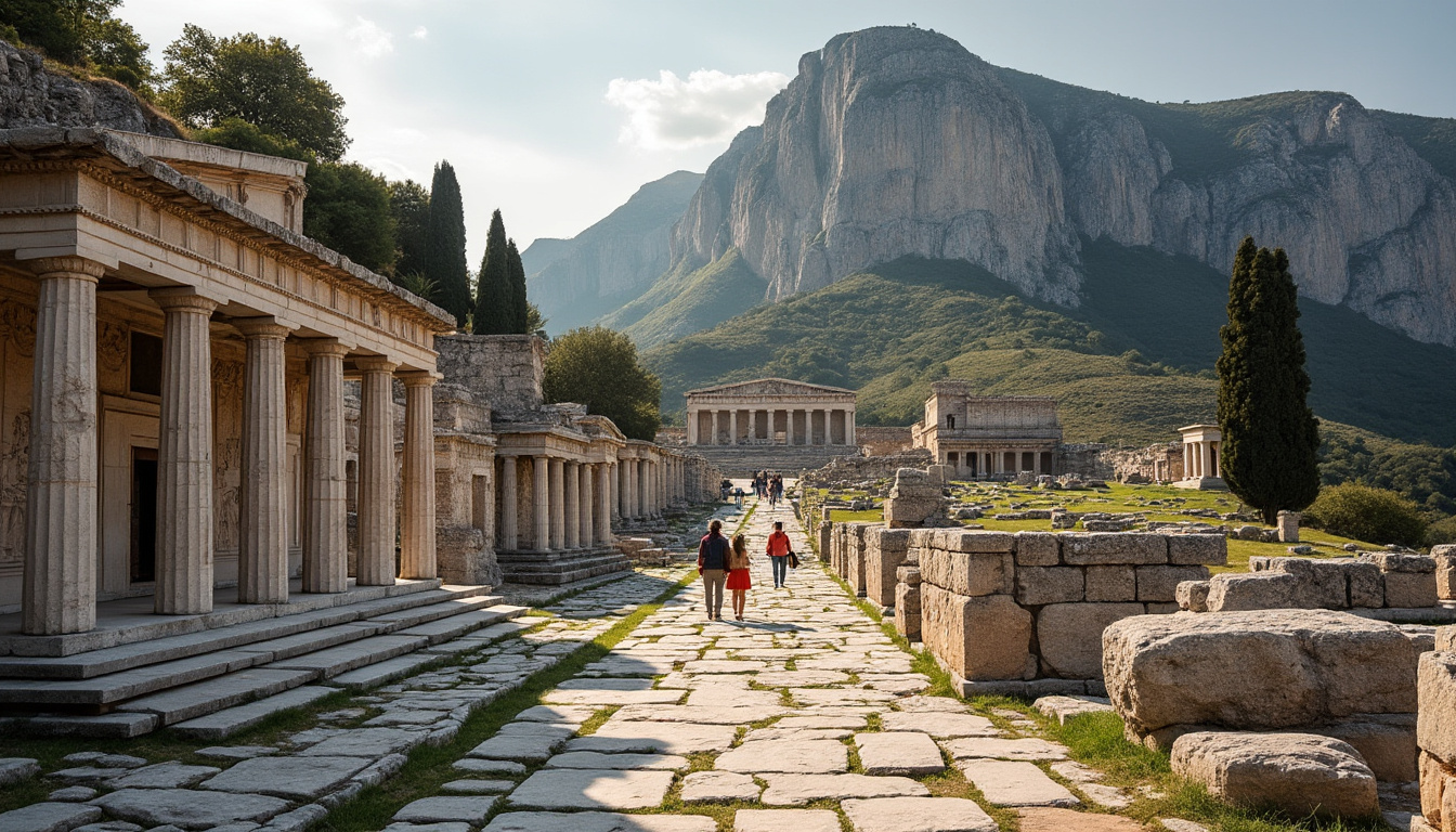 découvrez delphes, cité sacrée de la grèce antique : son célèbre oracle, ses temples et les secrets de ce haut lieu de la mythologie grecque.