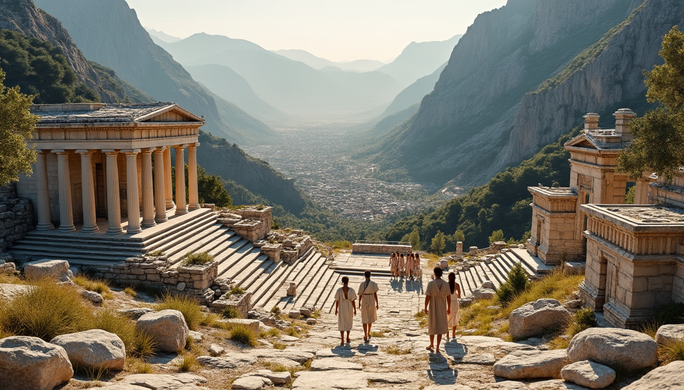 découvrez delphes, cité sacrée de la grèce antique : son sanctuaire d’apollon, son oracle mythique et son rôle majeur dans l’histoire grecque.