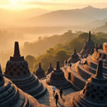 explorez borobudur, majestueux temple bouddhiste d’indonésie, et plongez dans son histoire fascinante, son architecture sacrée et sa profonde spiritualité.
