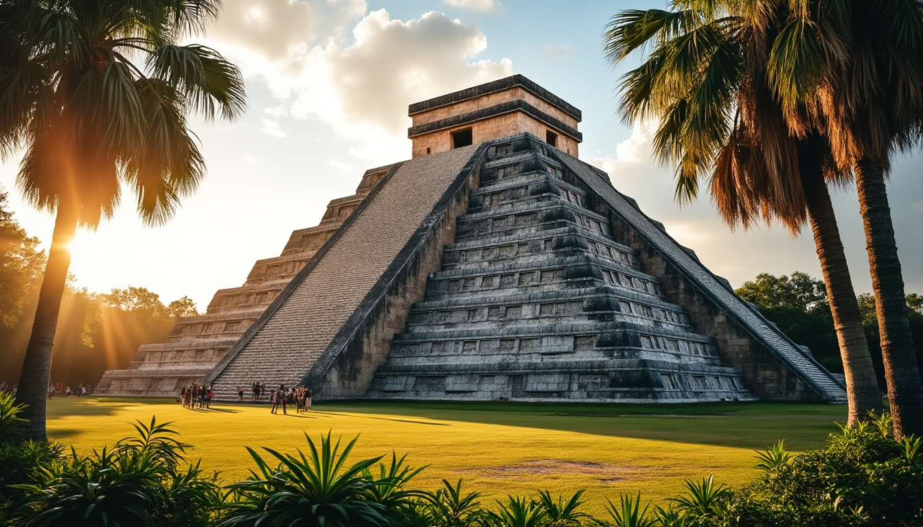explorez chichén itzá, joyau du yucatán : découvrez la pyramide de kukulcán et plongez dans l’histoire fascinante de la civilisation maya.