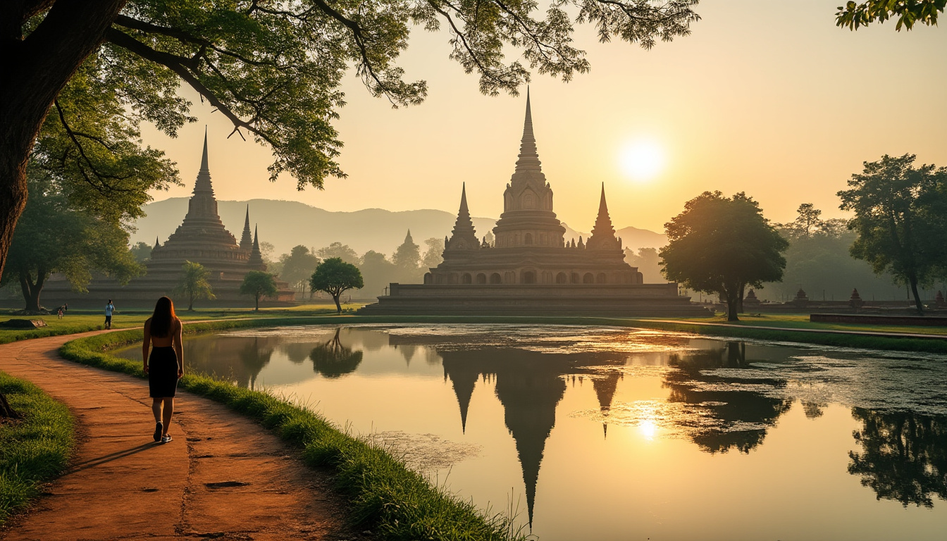 explorez sukhothai, première capitale de la thaïlande : temples anciens, parc historique et conseils pratiques pour organiser votre visite.
